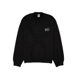 Sweat x Stussy Wash Crew Fleece Black