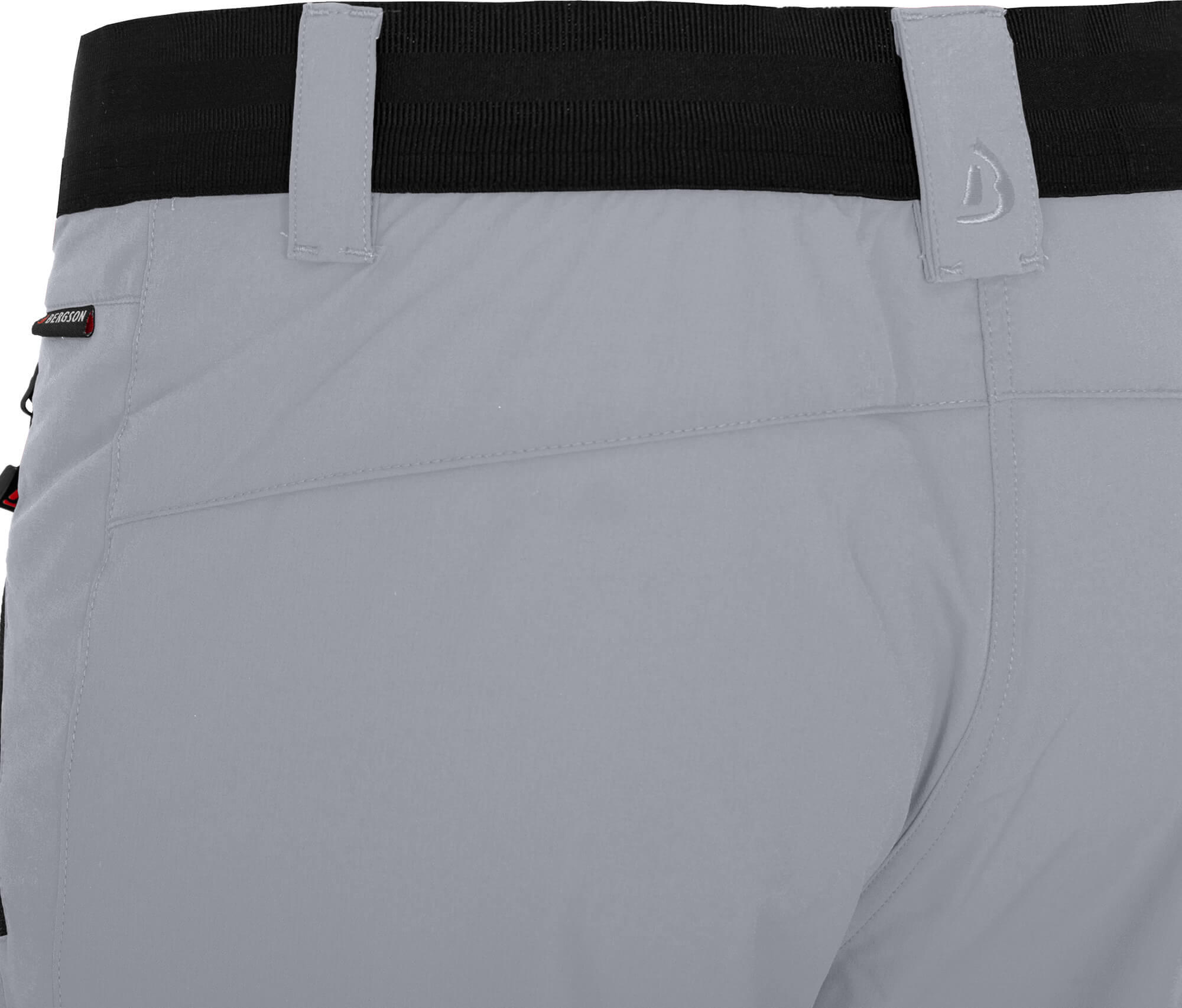 Damen Wanderhose leicht, strapazierfähig grau 3/5