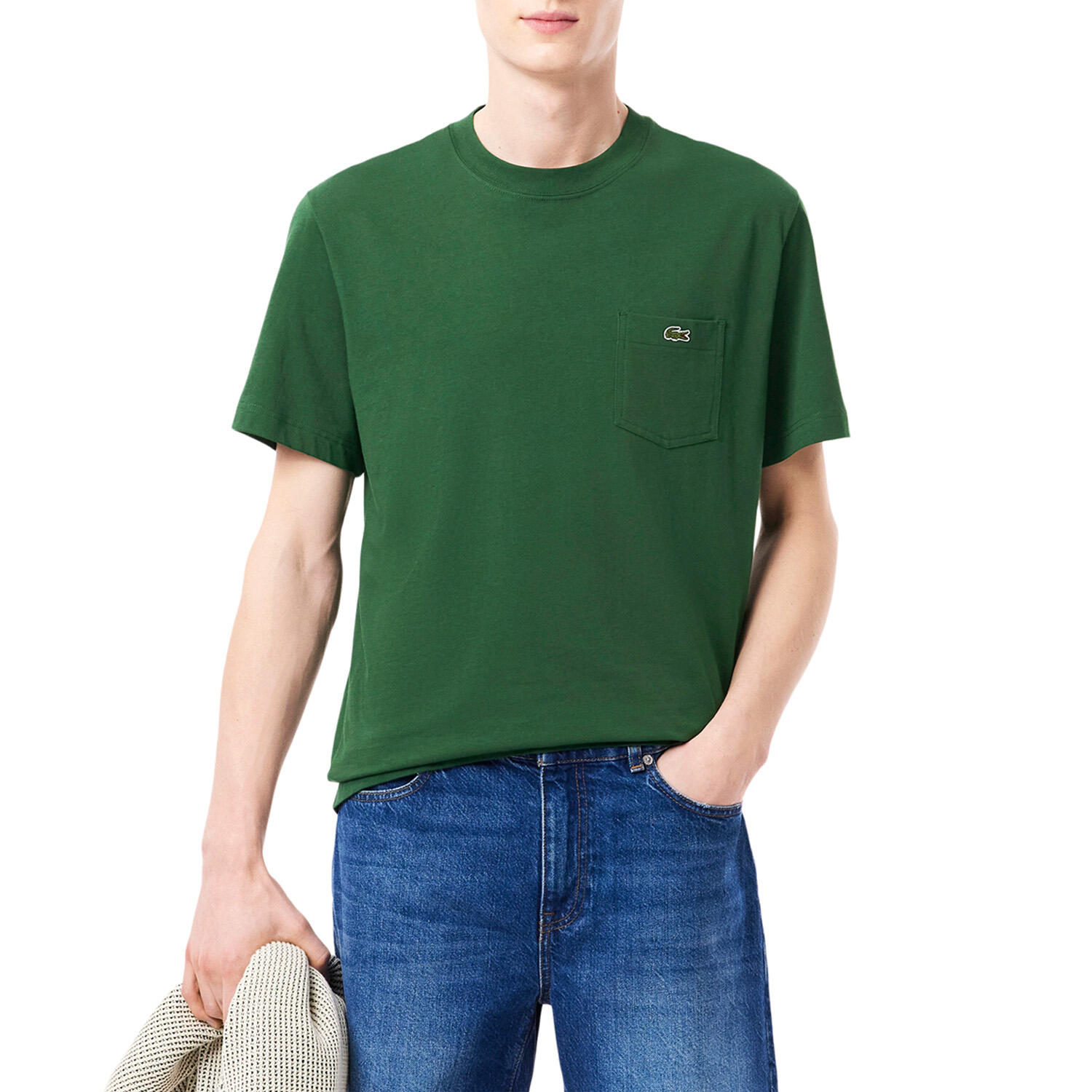 LACOSTE T-shirt Uomo   T-shirt verde TH2827-132