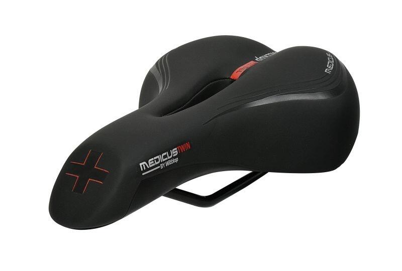 WITTKOP Medicus 1.0 Fietszadel - Heren Trekking Zadel - Zwart