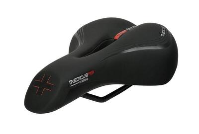 Medicus 1.0 fietszadel - heren trekking zadel - zwart
