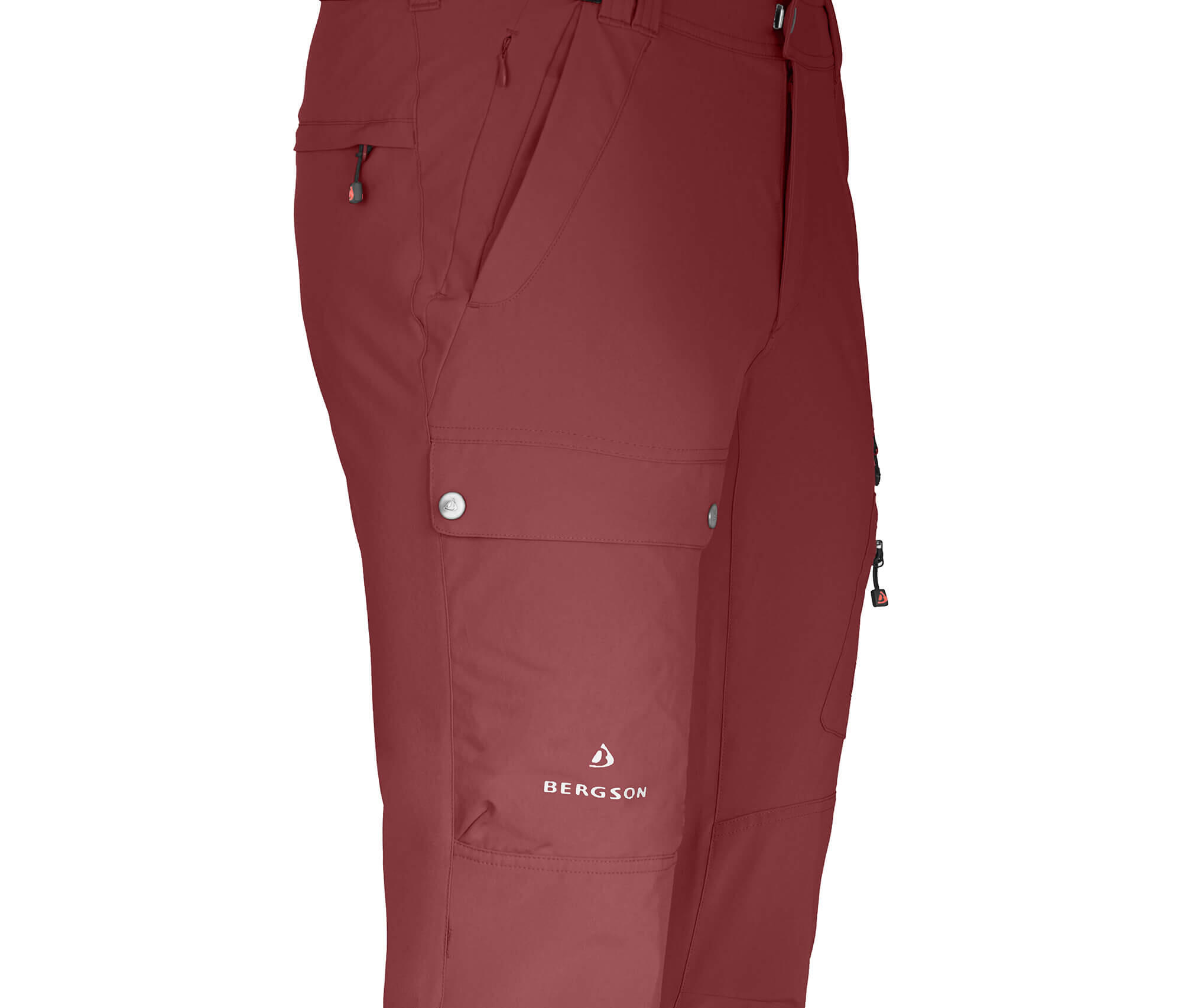 Herren Wanderhose recycelt, elastisch, 7 Taschen Braun 3/6