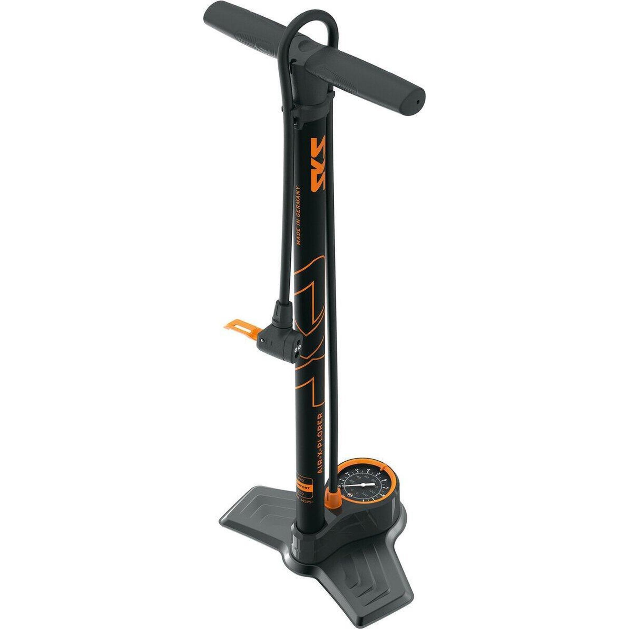 Pompa de podea Sks Air-X-Plorer 10.0, 10 bar, manometru analog, furtun inclus