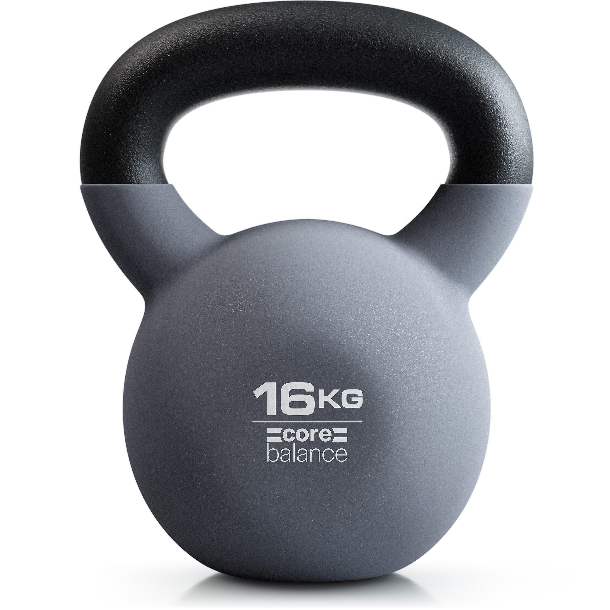 CORE BALANCE Cast Iron Kettlebell Weight Neoprene Coated Home Gym Fitness Core Balance 4-20kg