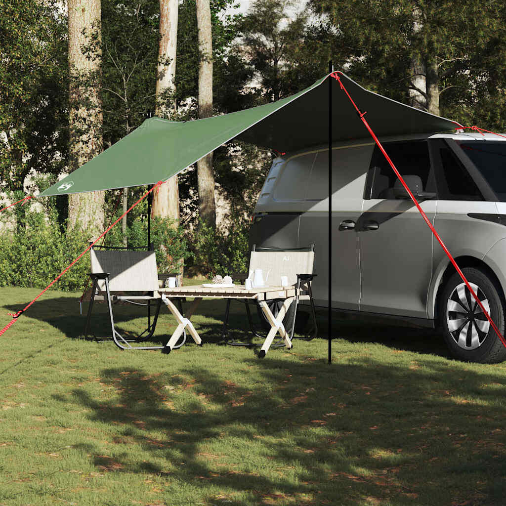 Tenda da auto impermeabile verde VidaXL. 3/4