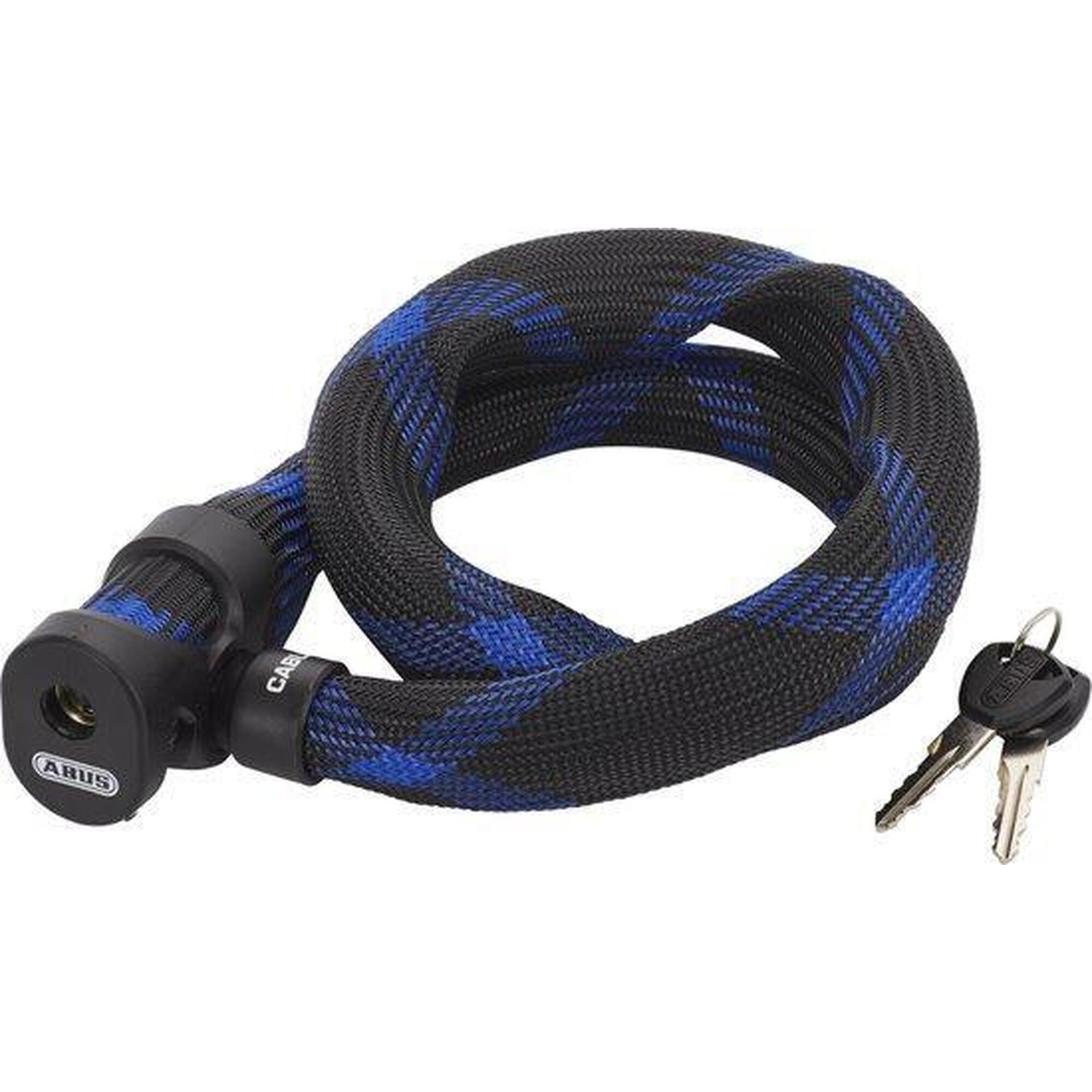 Lacat Abus Ivera 7220/85, 85 cm, 20 mm, negru/albastru.