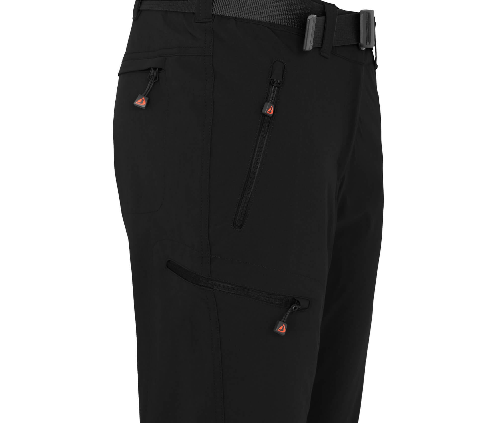 Winter-Wanderhose warm gefüttert, elastisch Schwarz 3/6