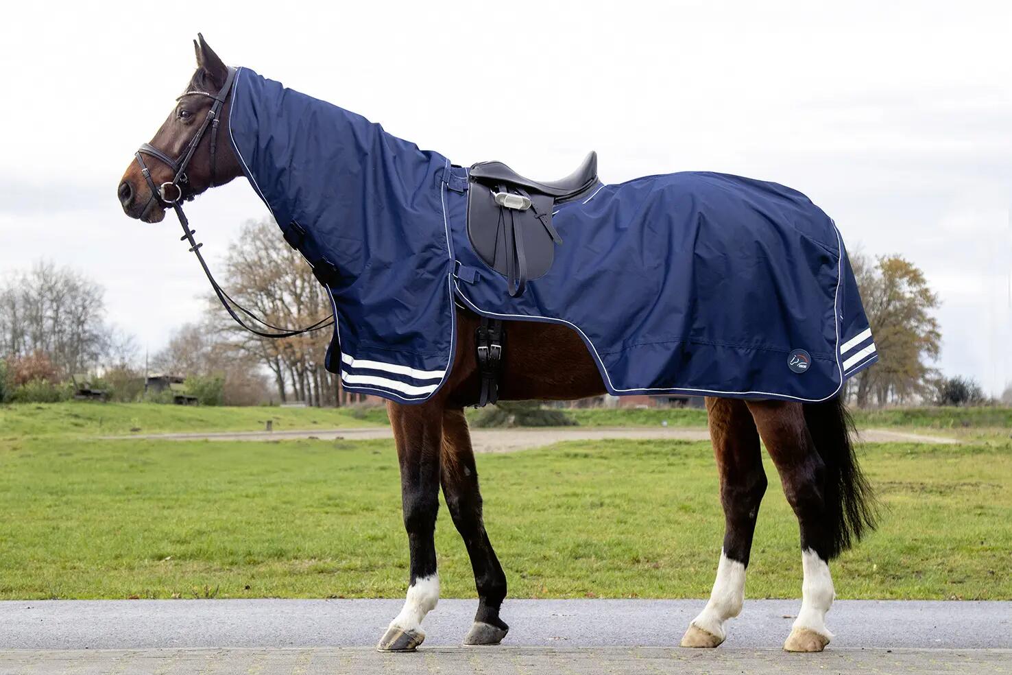 Coprirecinto per cavallo con copricollo HKM 3/3