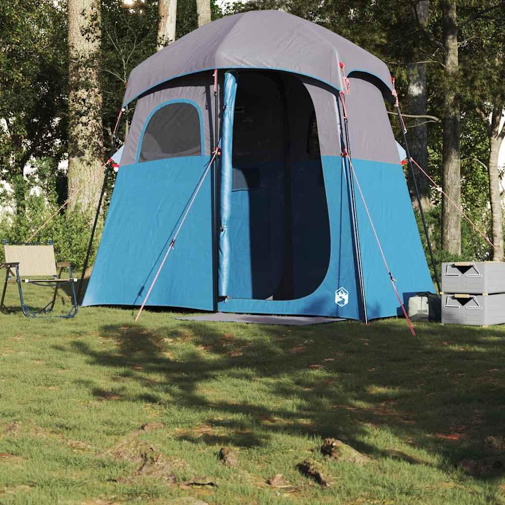 Tenda doccia VidaXL impermeabile per 2 persone blu 3/7