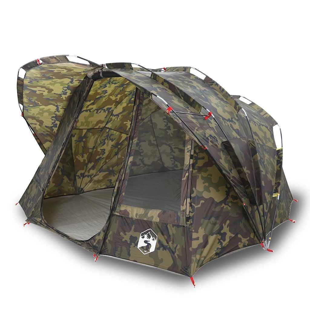 Tenda da pesca impermeabile VidaXL per 5 persone - Camouflage 2/7