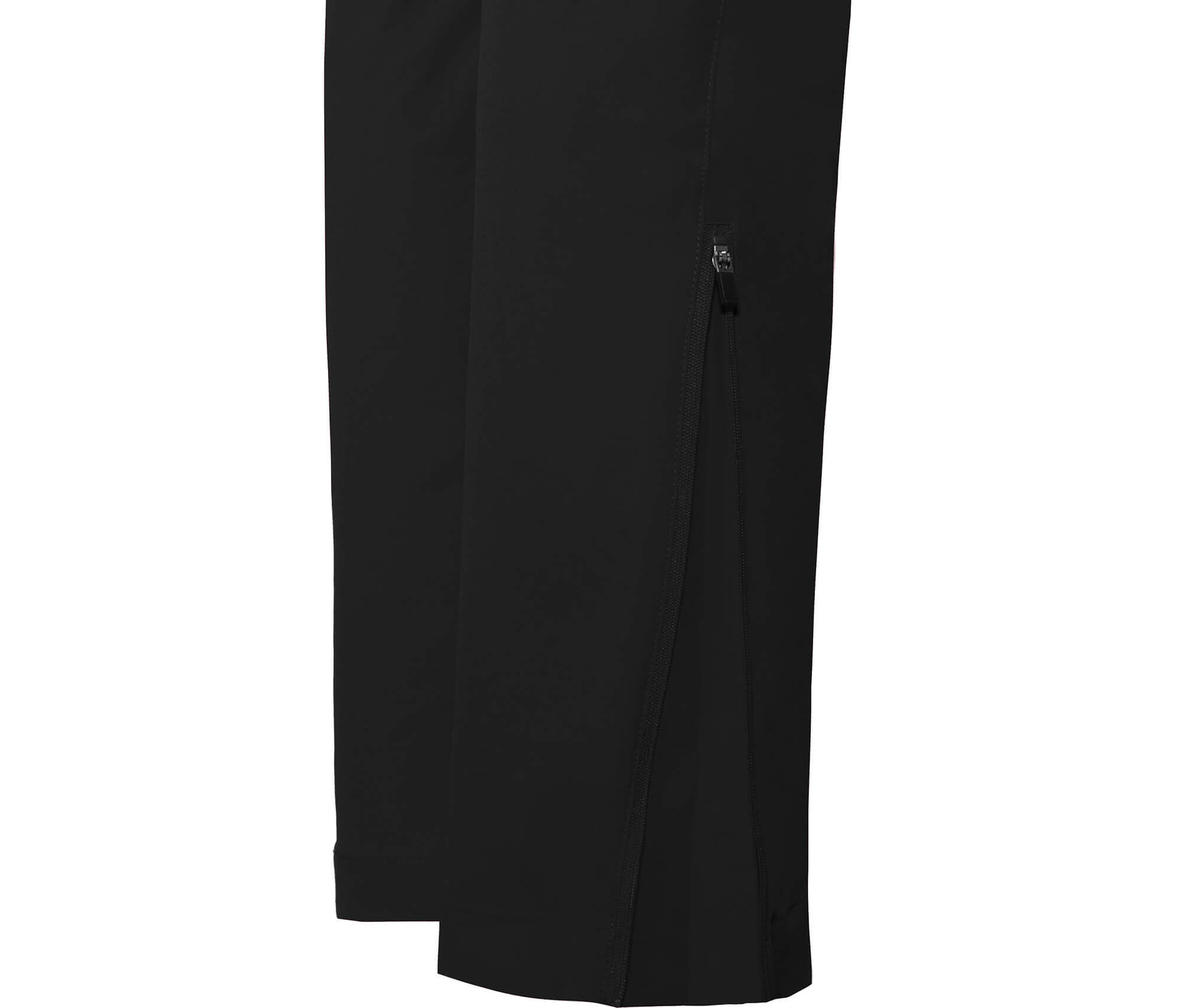 Damen Wanderhose leicht, strapazierfähig Schwarz 6/7