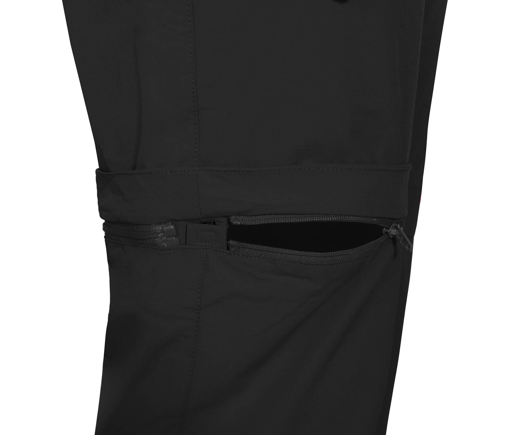 Damen Wanderhose leicht, strapazierfähig Schwarz 4/7