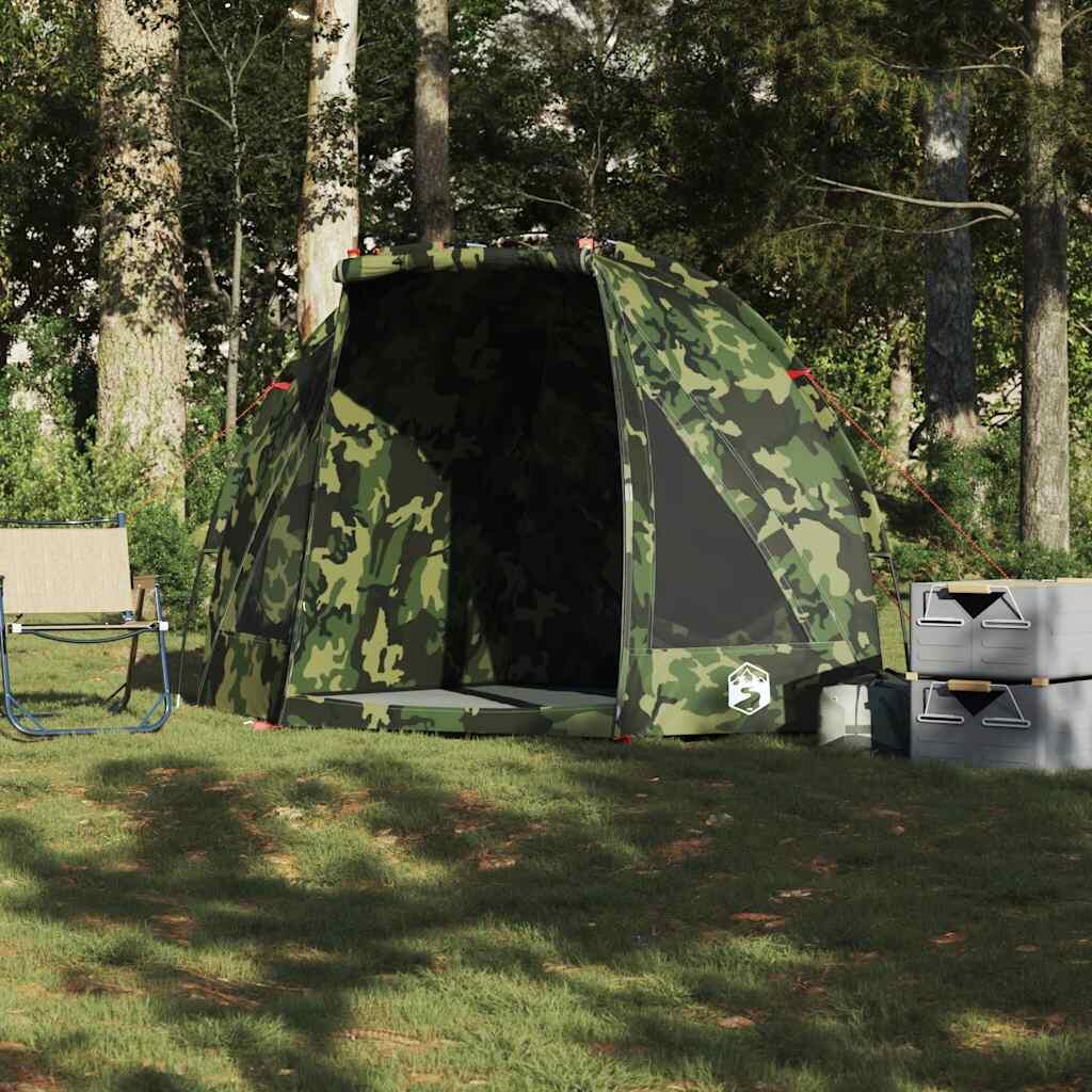 VidaXL Tenda da pesca impermeabile camouflage. 3/4