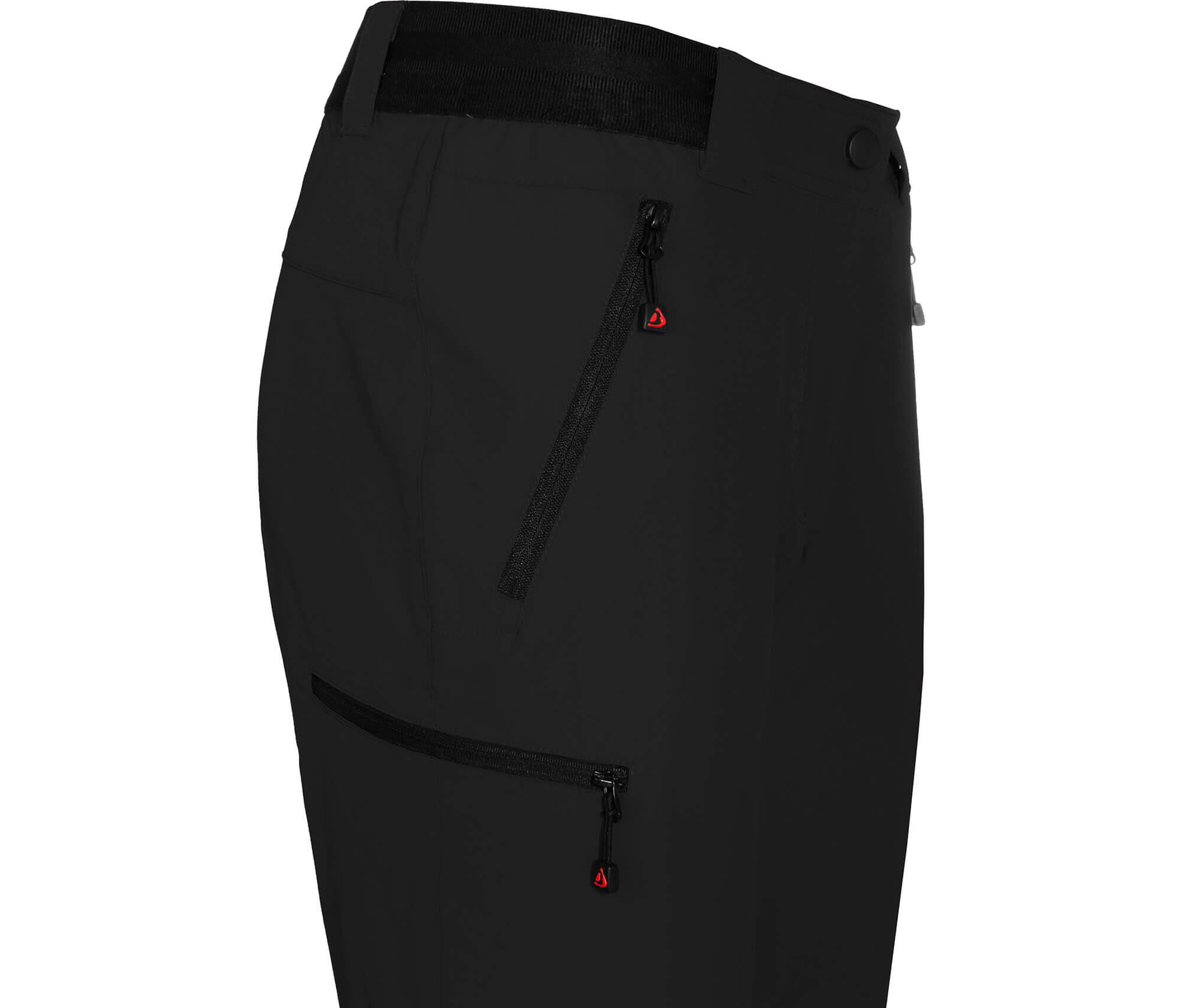 Damen Wanderhose leicht, strapazierfähig Schwarz 5/7