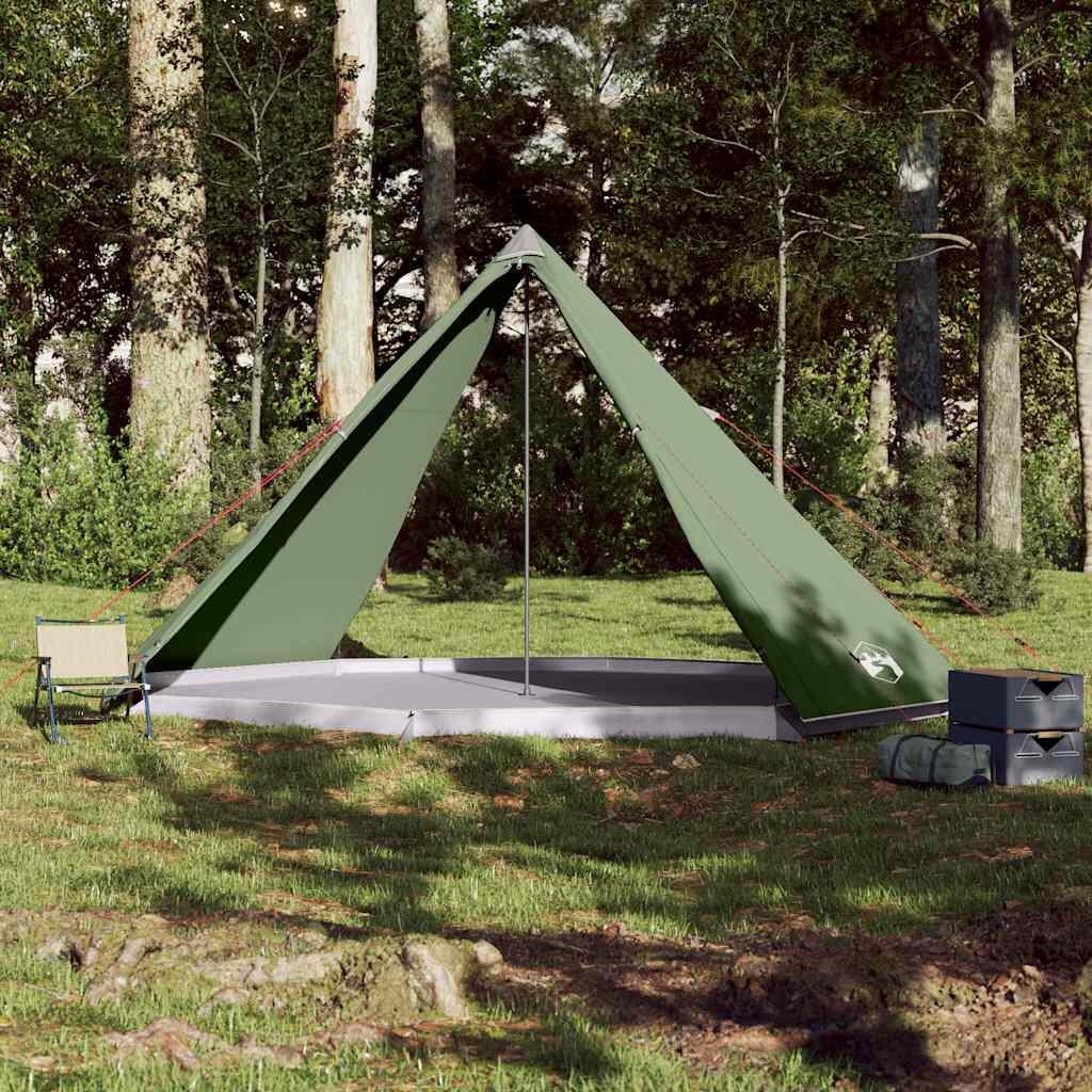 Tipi imperméable de 8 personnes en vert VidaXL 3/7