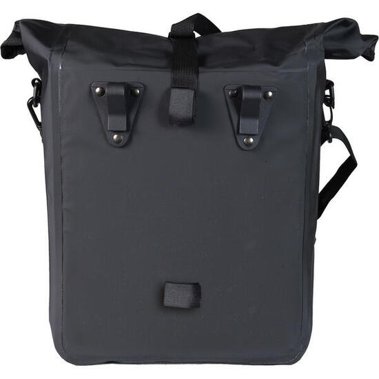 Greenlands Fietstas Pakaftas - Zwart - Waterdicht Tarpaulin - 18.5 Liter