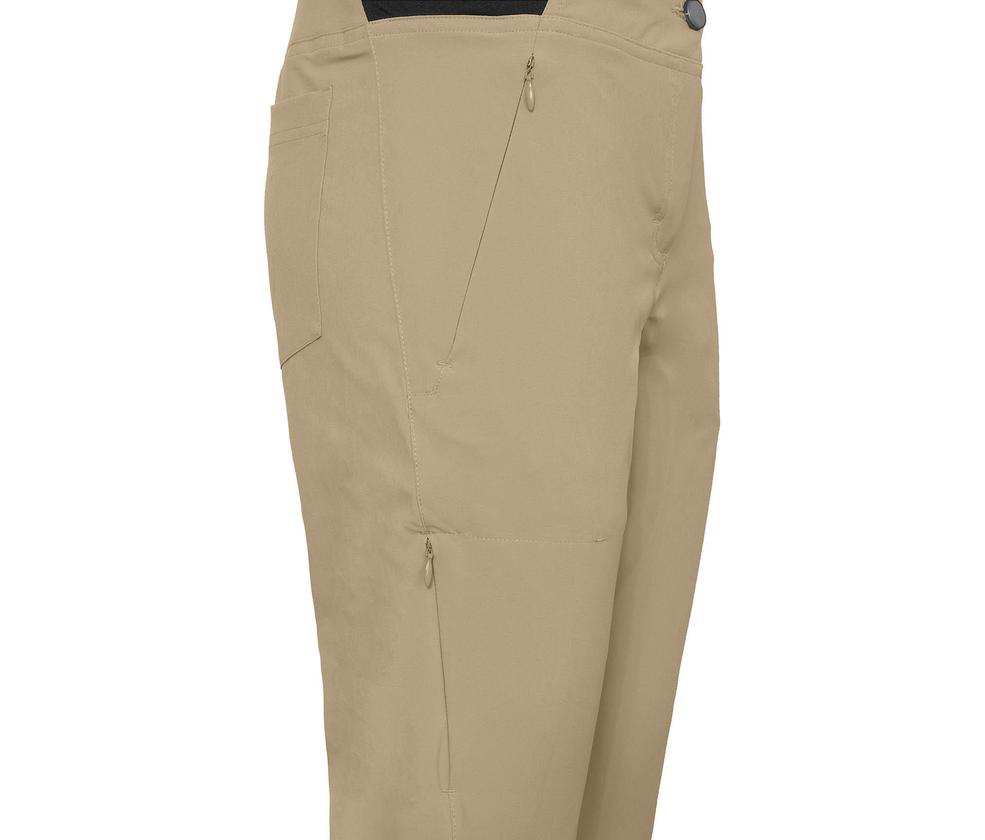 Damen 7/8 Wanderhose recycelt, elastisch, sportlich Beige 3/5