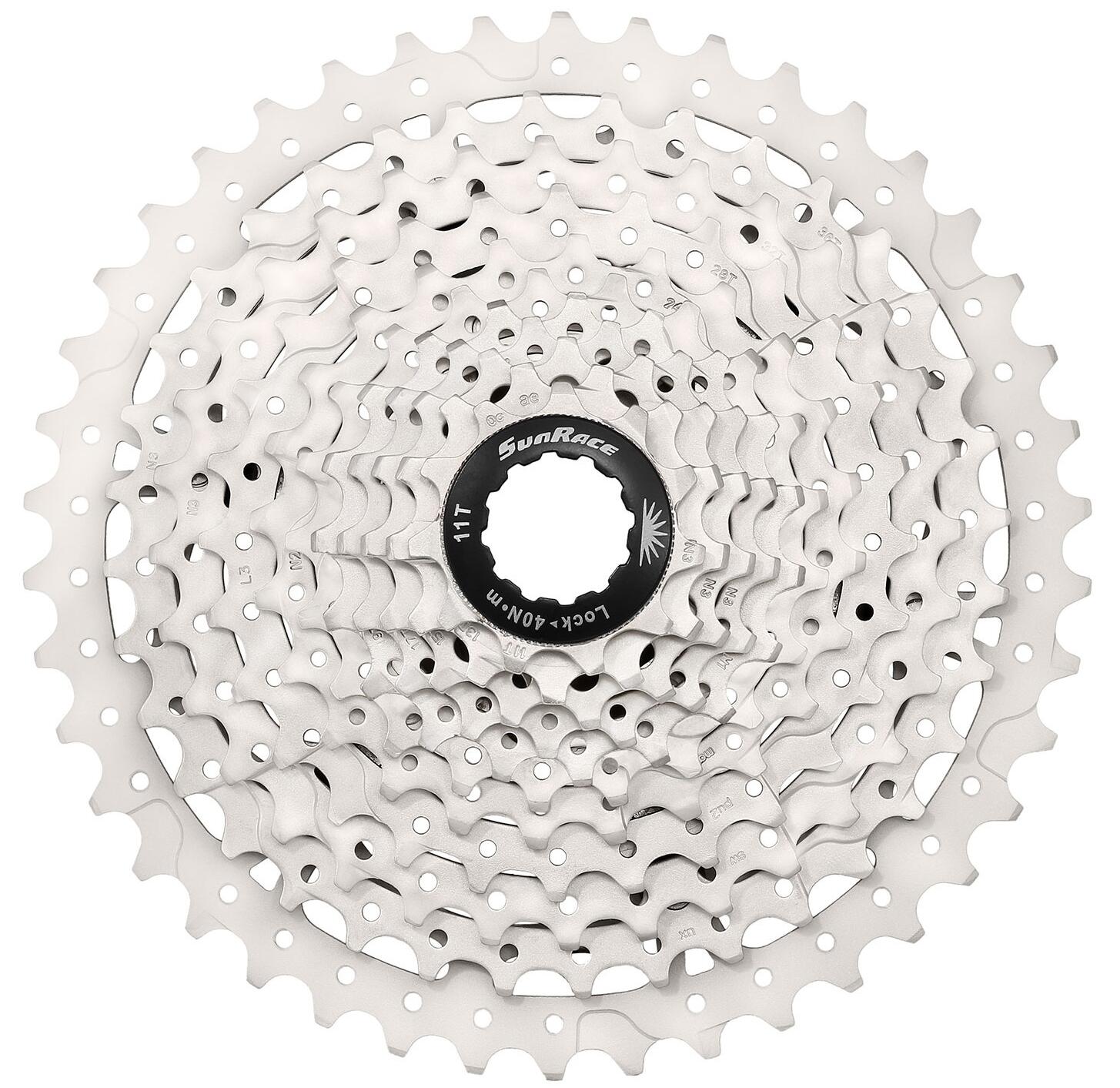 Sunrace 10 Speed Cassette CS-MS3 11-46T Zilver 2/4