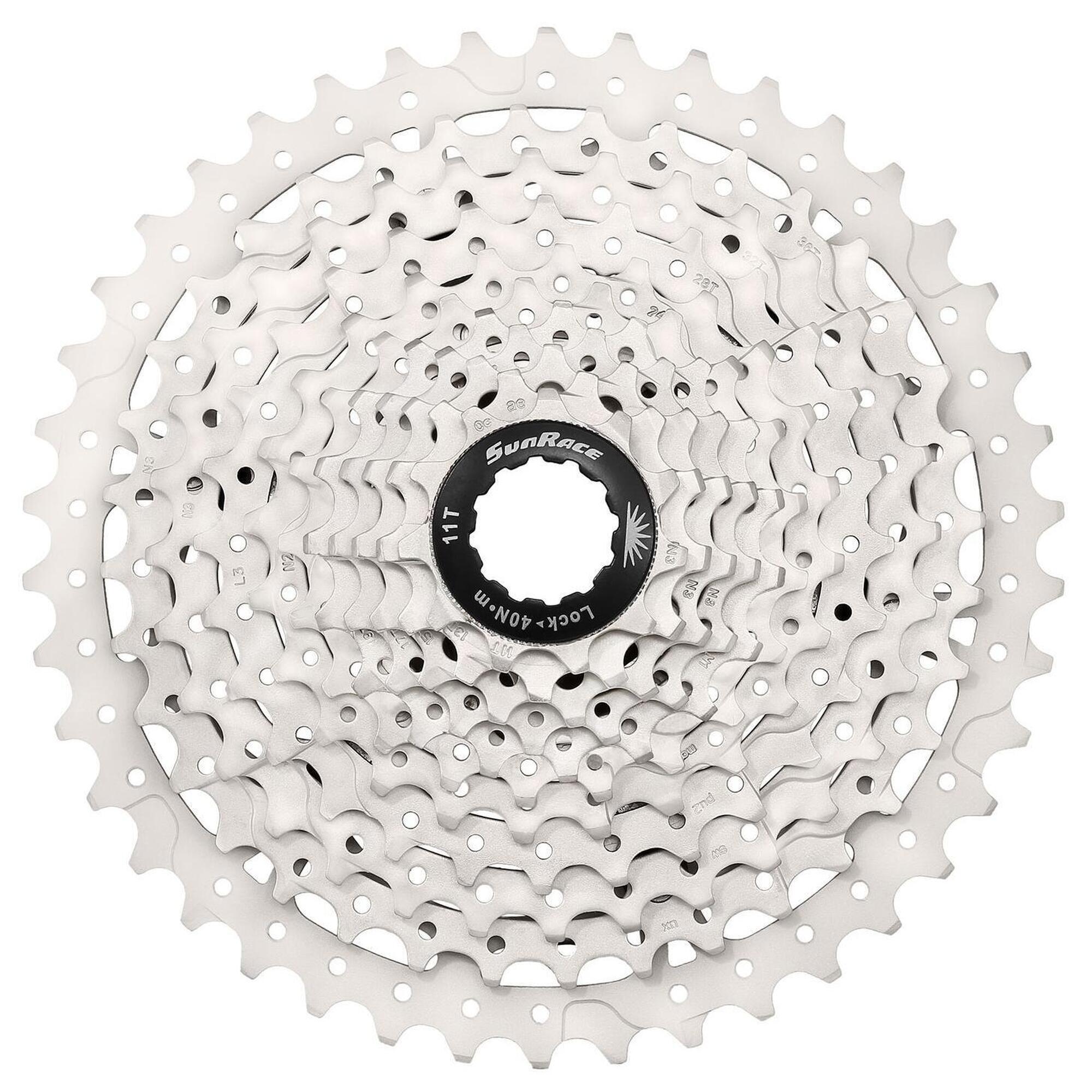 Kaseta 10-Biegowa Csms3 11-46T - Metaliczne Srebro