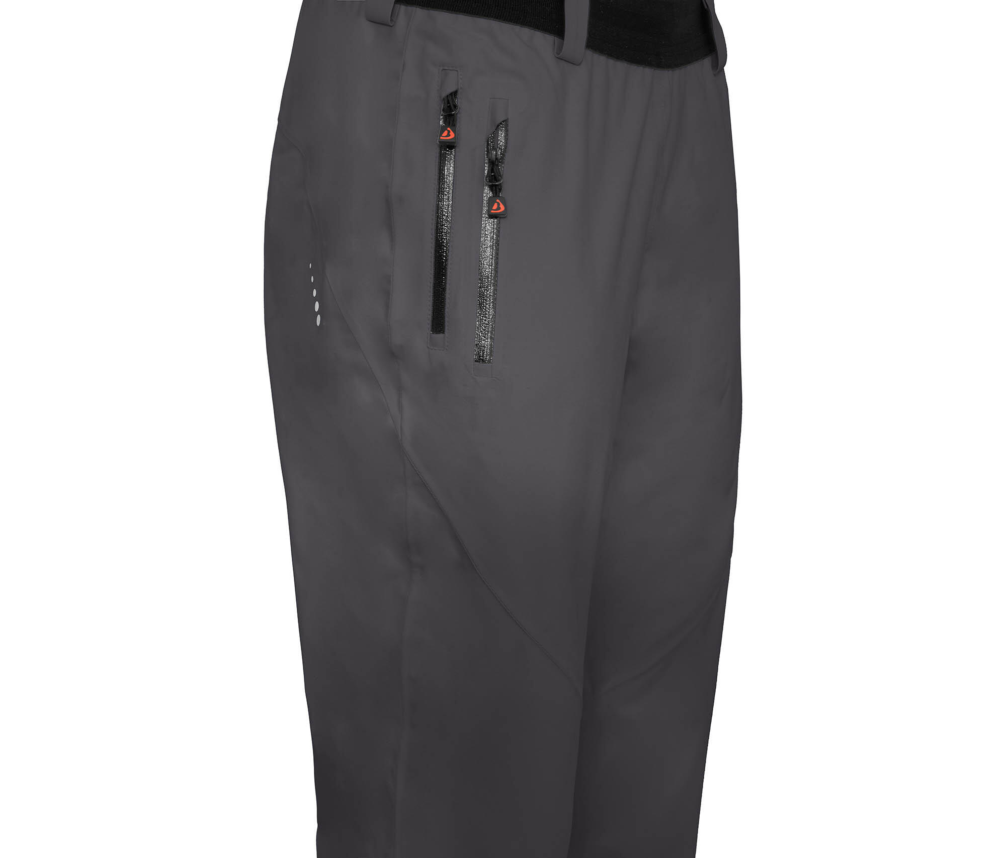 (Über-) Regenhose recycelt, leicht wattiert, 20000 mm Wassersäule Grau 3/4