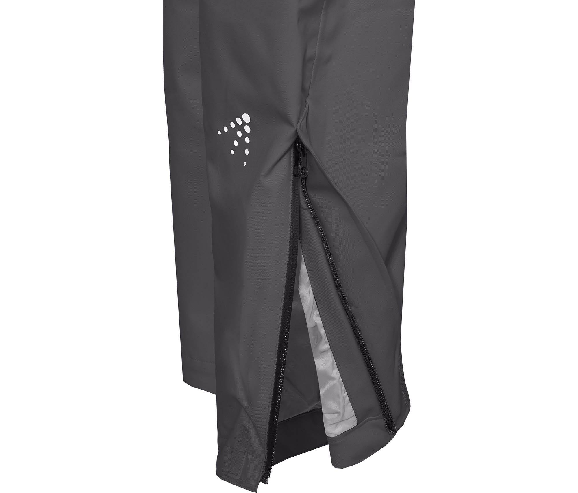 (Über-) Regenhose recycelt, leicht wattiert, 20000 mm Wassersäule Grau 4/4