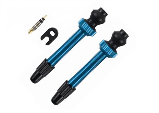 Barbieri Valve tubeless Alu SV 45 mm bleu, lot de 2
