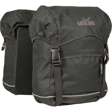 Sacoche vélo double 50 litres 32 x 42 x 19 cm (x2) - noir