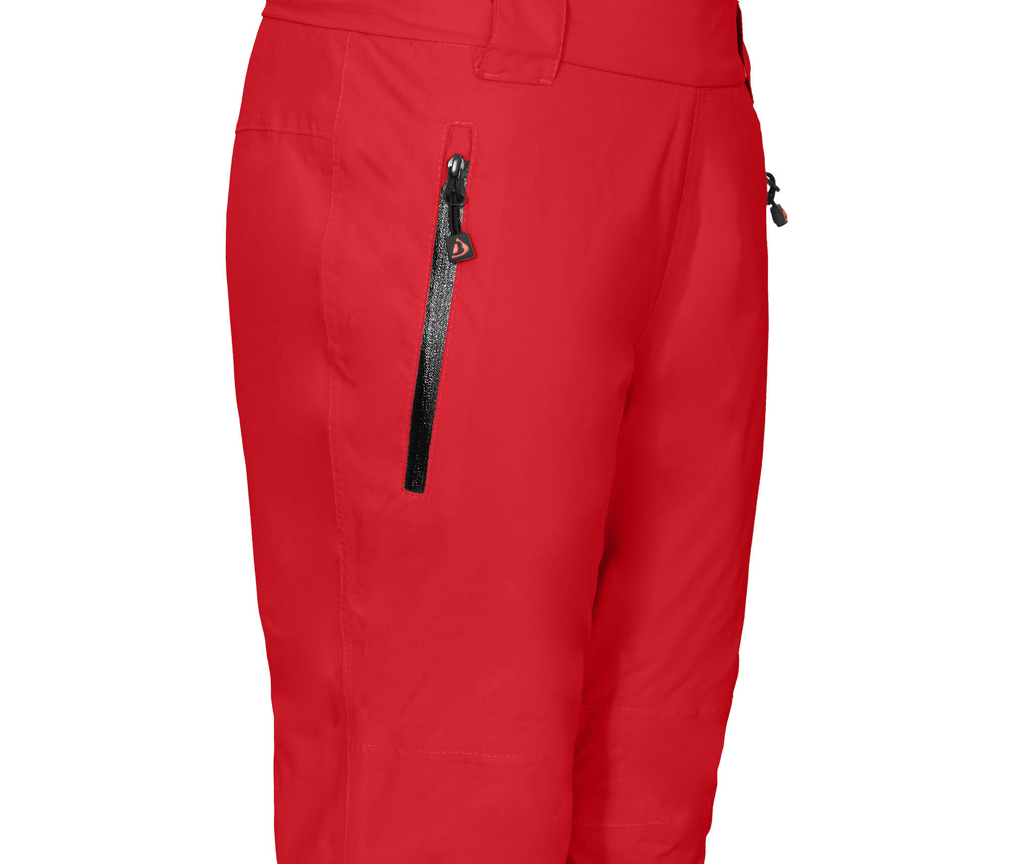 (Über-) Regenhose leicht wattiert, 12000 mm Wassersäule rot 3/4