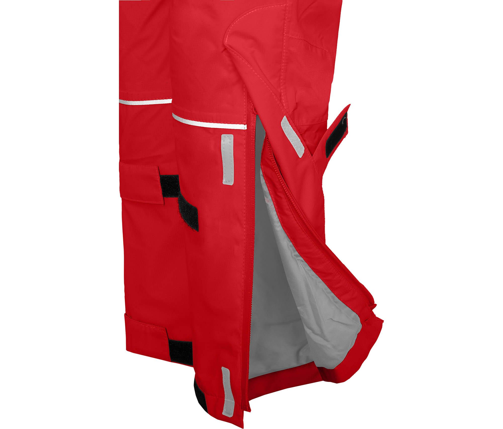 (Über-) Regenhose leicht wattiert, 12000 mm Wassersäule rot 4/4