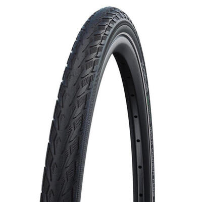 Schwalbe delta cruiser plus punctureguard 26 inch - zwart met reflectie
