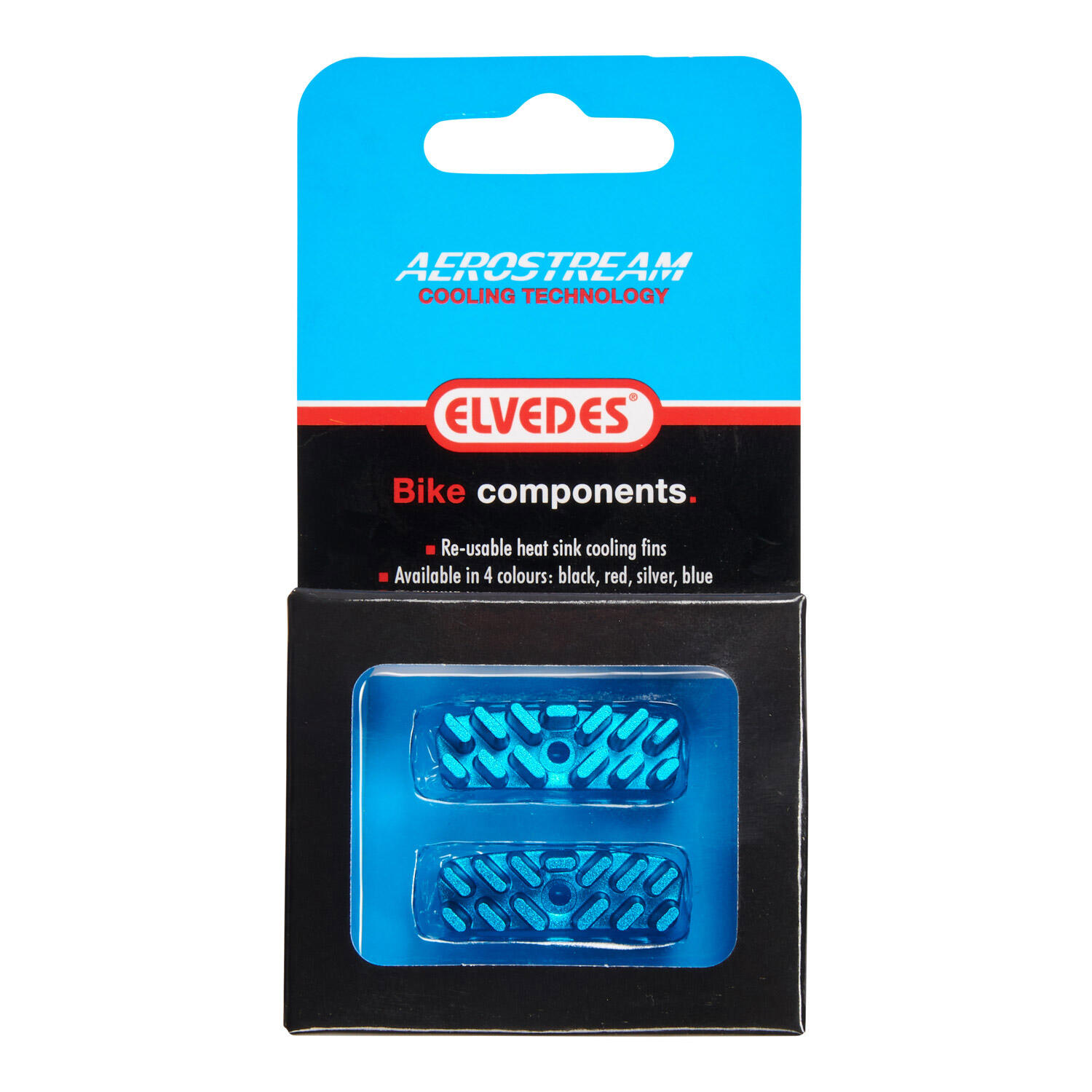 Paire de radiateurs pour plaquettes de frein vélo aluminium Elvedes Aerostream 2/4