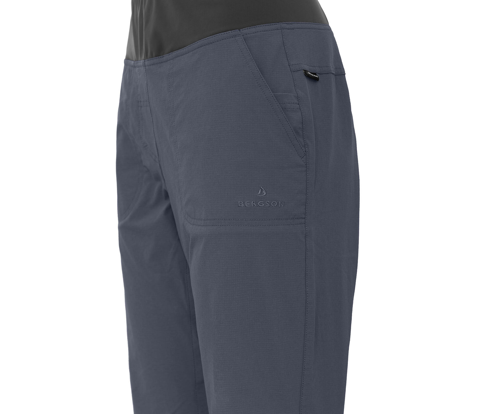 Damen Wanderhose leicht, elastisch, strapazierfähig Grau 3/3