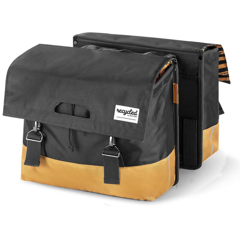 Urban Proof Double sac à vélo Recyclé Pet 40 litres Golden Yellow