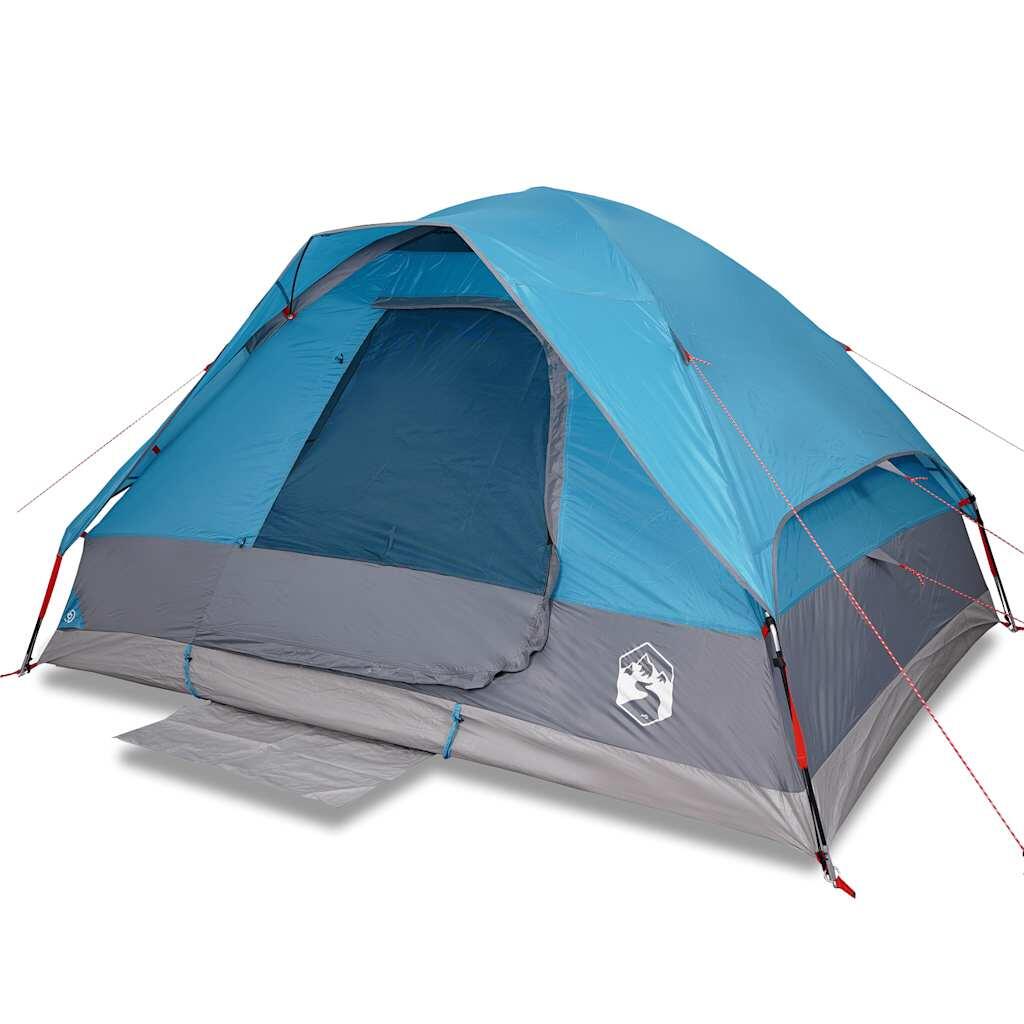 Tente dôme VidaXL 6 personnes imperméable bleue 2/7