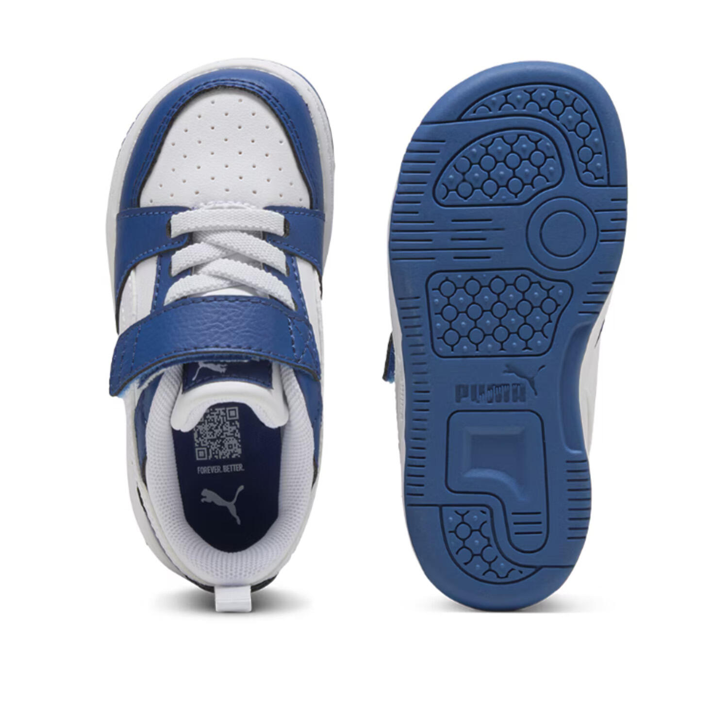 Puma - Rebound v6 lo bco/azul 397420-21 2/3