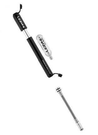 Lezyne Minipumpe High-End CNC Pressure Drive CFH AV/SV 120psi/8bar schwarz/we...