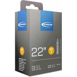 SCHWALBE Schwalbe Binnenband DV8 22 x 1 3/8 - Hoogwaardige Rubber Constructie