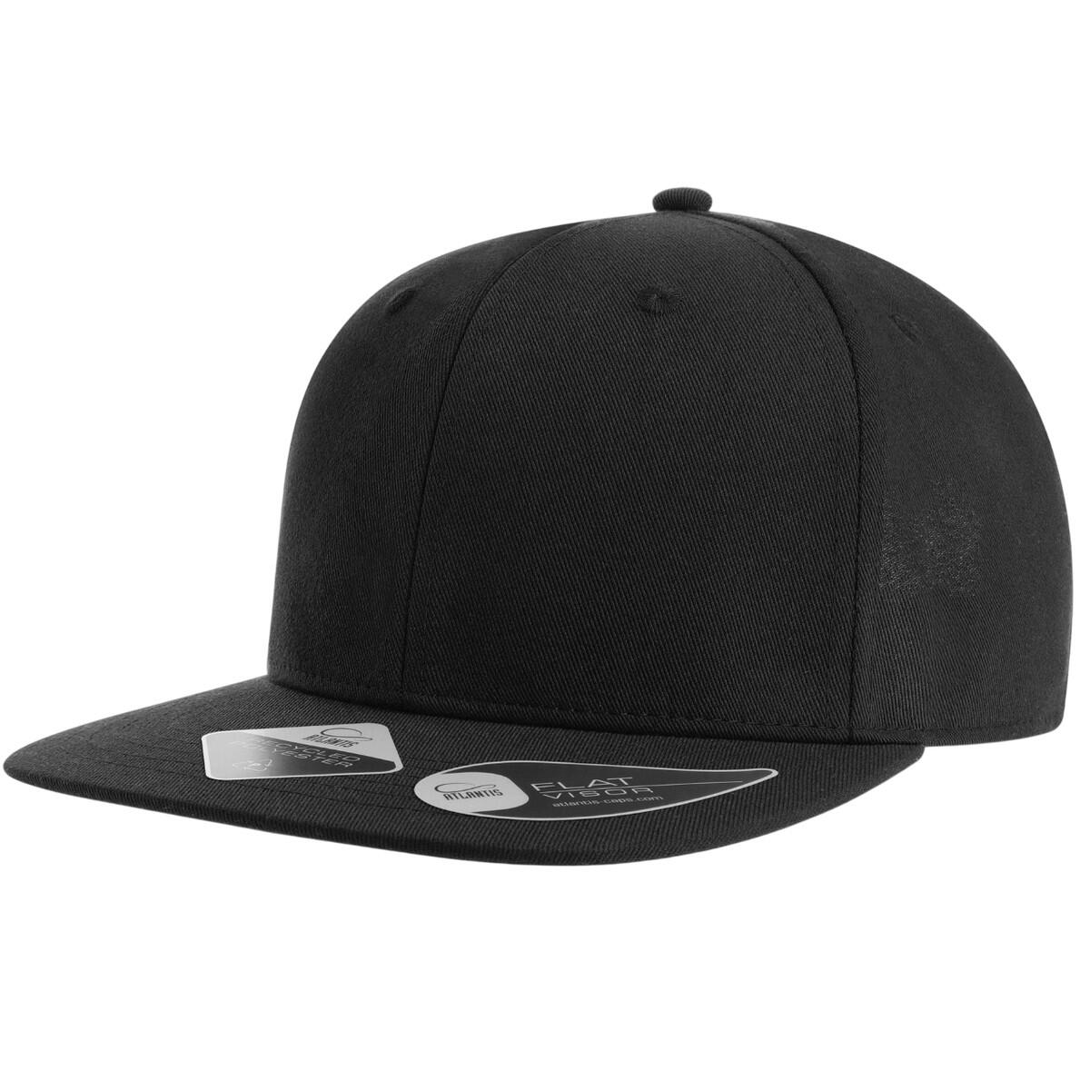 Unisex Adult James 6 Panel polyester Snapback Cap (Black) 4/4