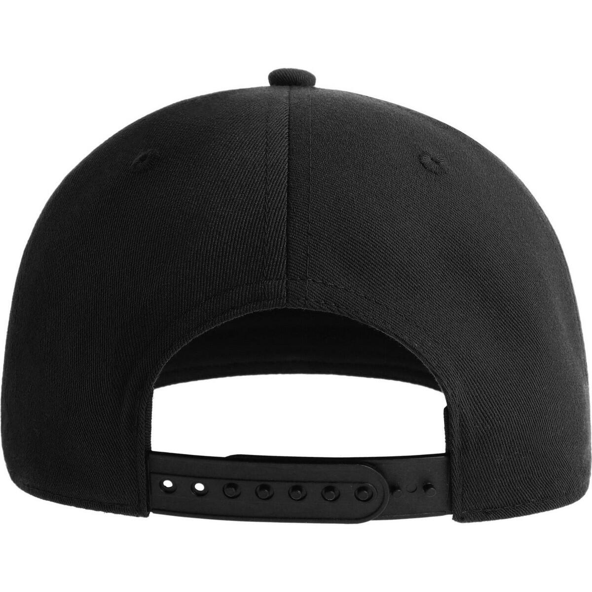 Unisex Adult James 6 Panel polyester Snapback Cap (Black) 2/4