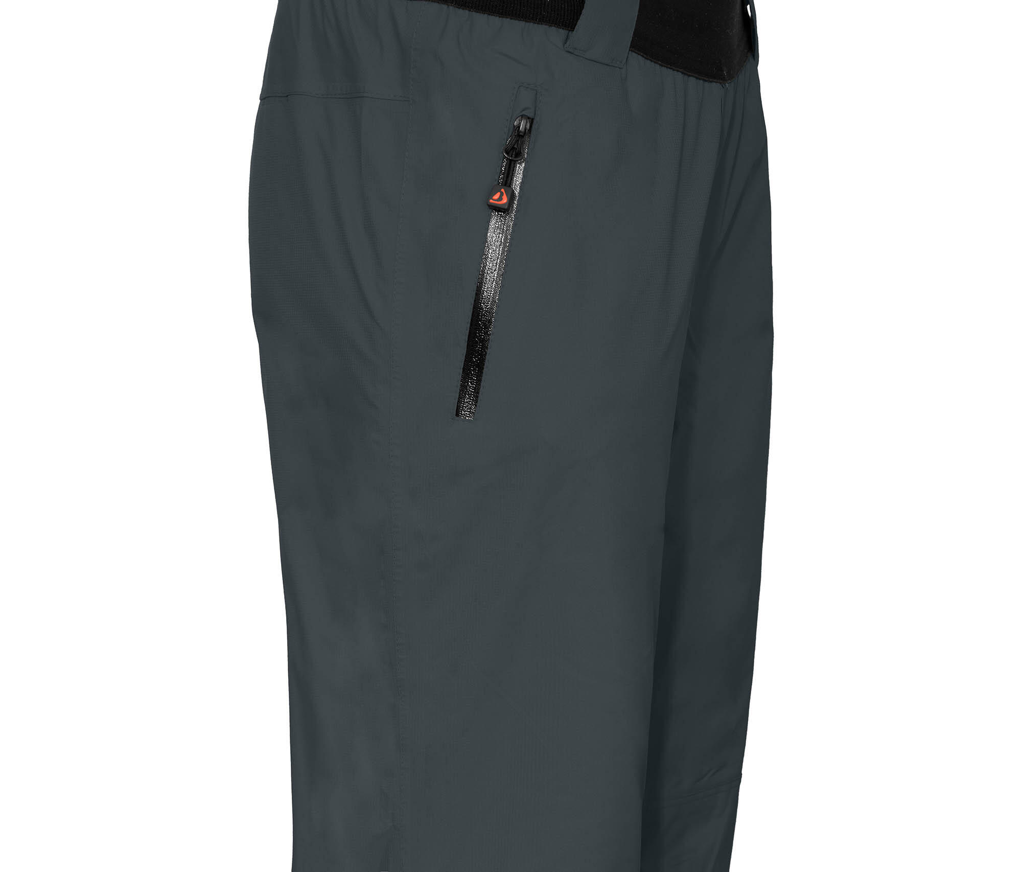 (Über-) Regenhose leicht wattiert, 12000 mm Wassersäule grau 3/4