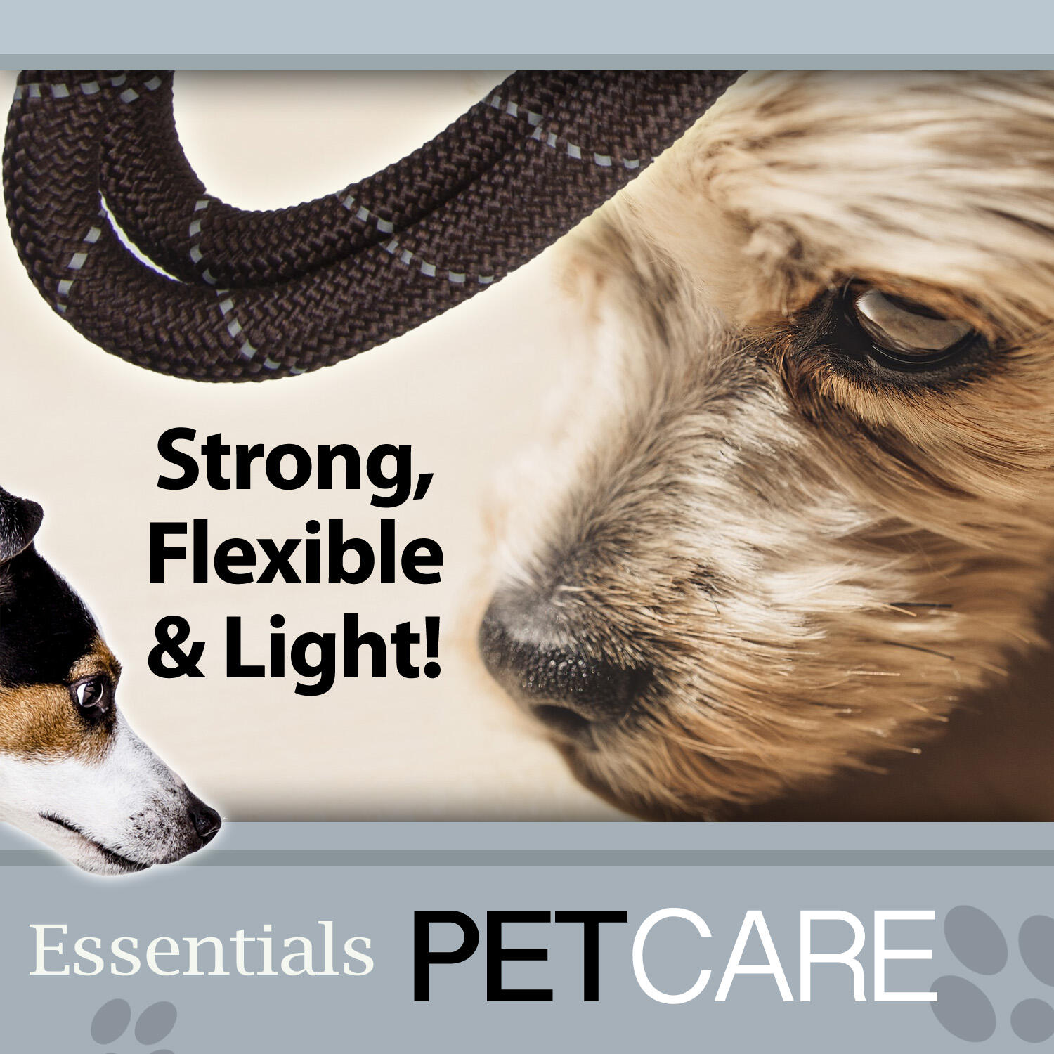 Crufts Reflective Slip Lead, 150cm, Black 4/7