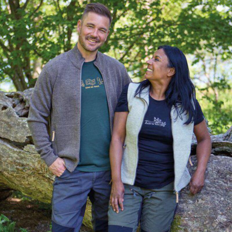 T-shirt UW Cilla Outdoor dames - 100% merino wol - Zwart 4/5