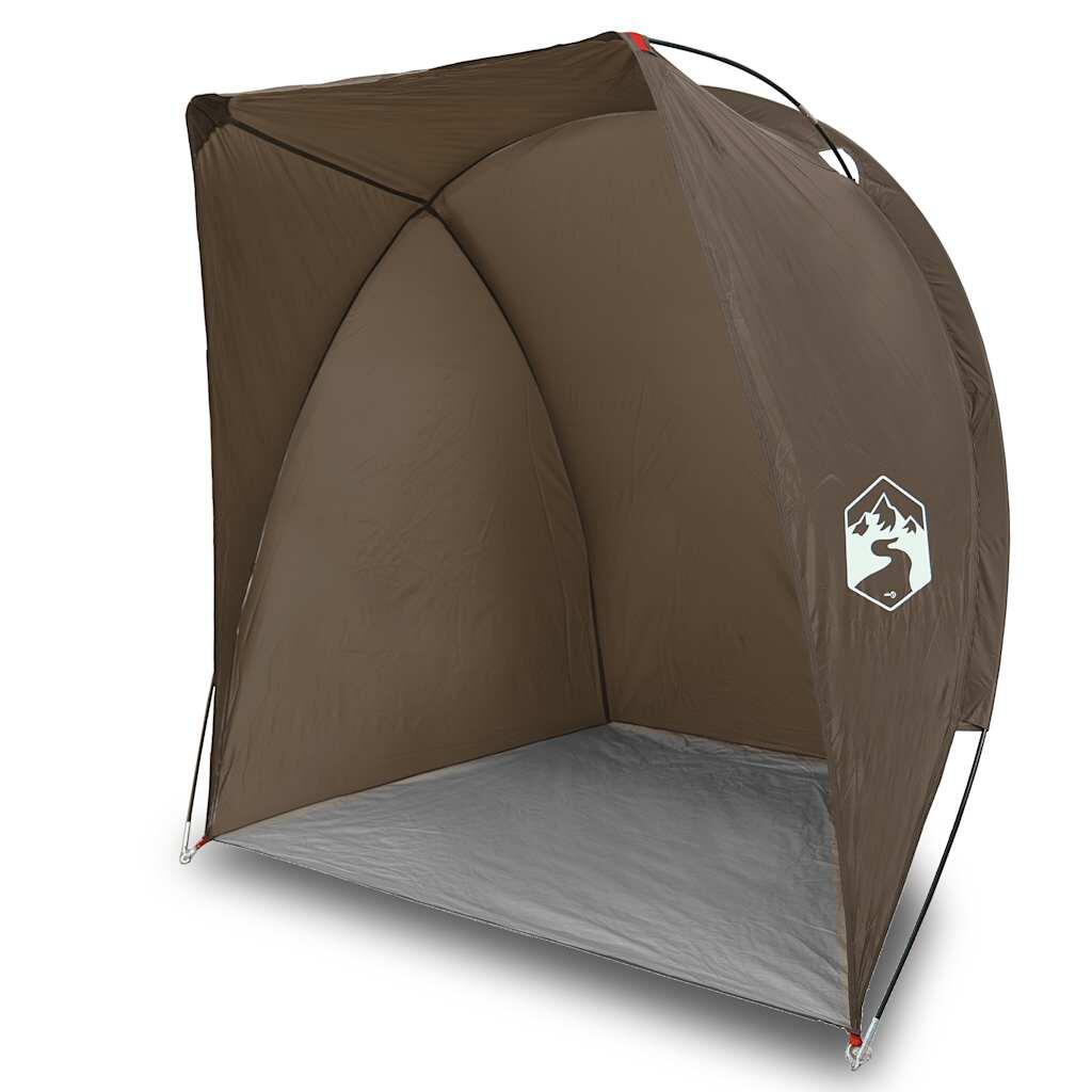 Tienda de pesca impermeable VidaXL marrón 2/4