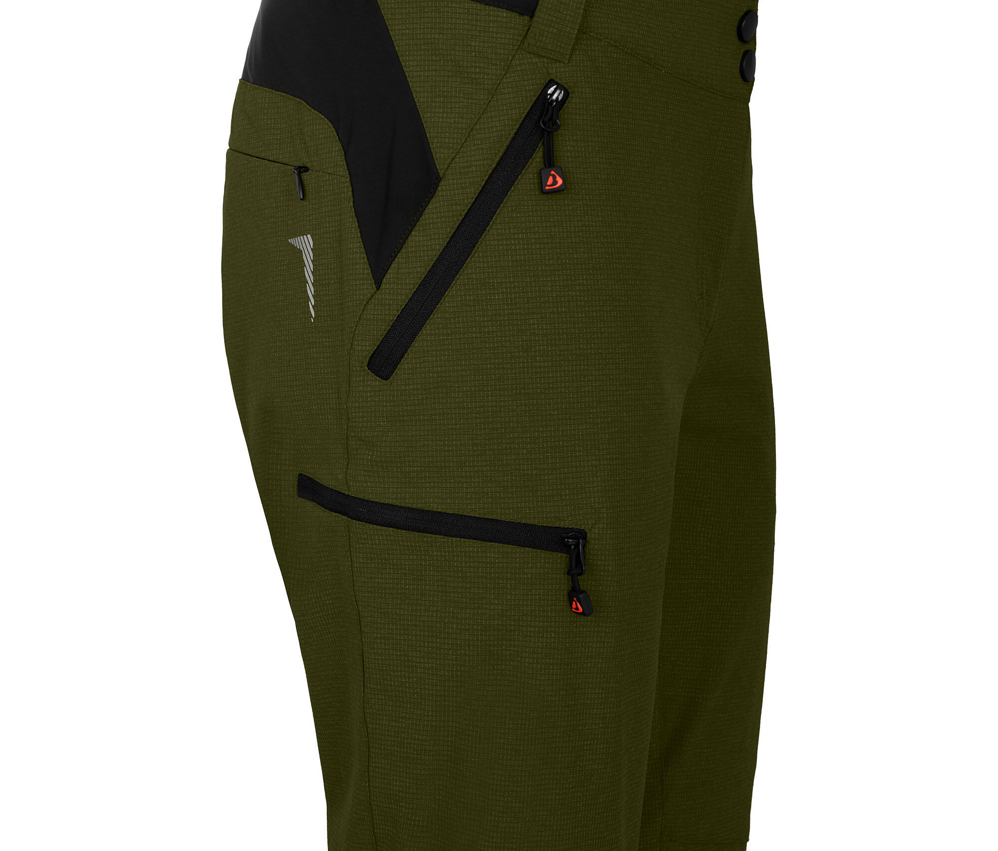 Damen 3/4 Wanderhose robust, elastisch grün 3/6