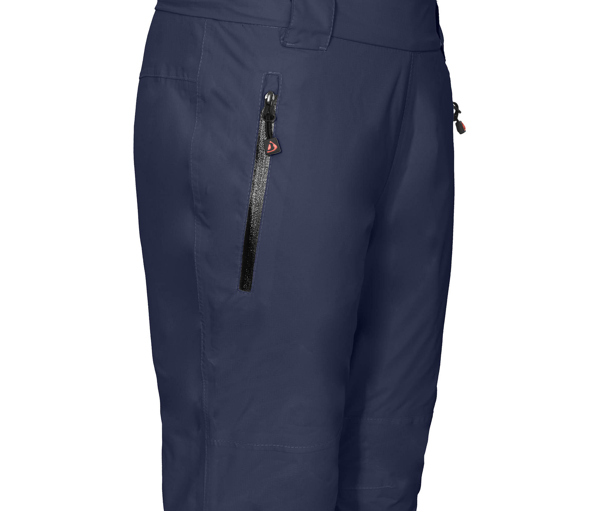 (Über-) Regenhose leicht wattiert, 12000 mm Wassersäule blau 3/4