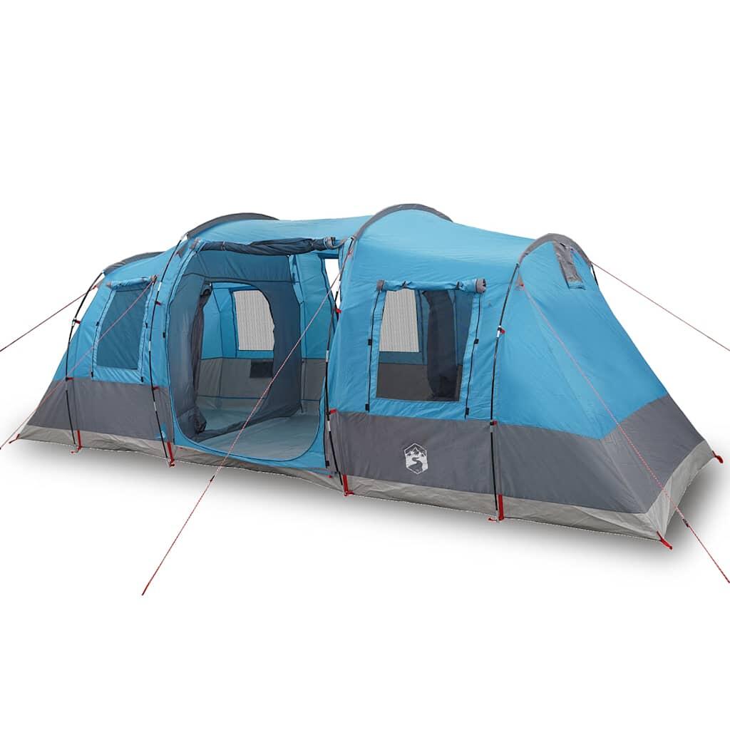 Tienda de túnel Vidaxl para 4 personas impermeable en azul 2/7