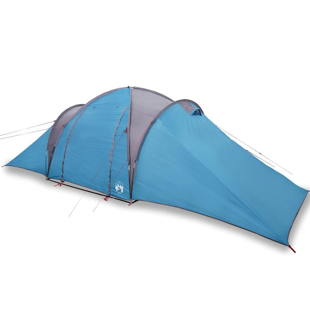 Tenda a cupola VidaXL 6 persone impermeabile blu 2/4