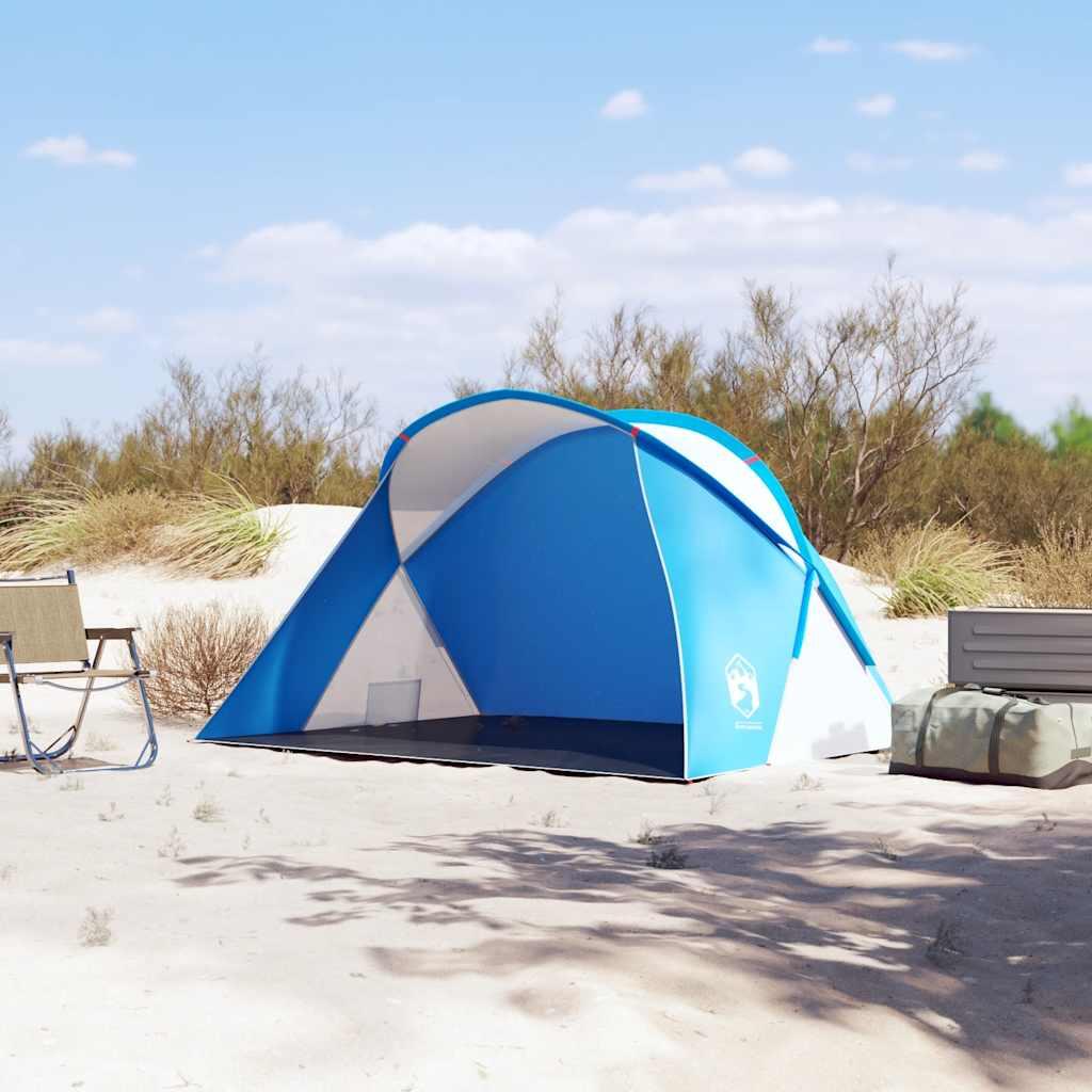 Tienda de playa pop-up VidaXL para 2 personas, impermeable, azul 3/7