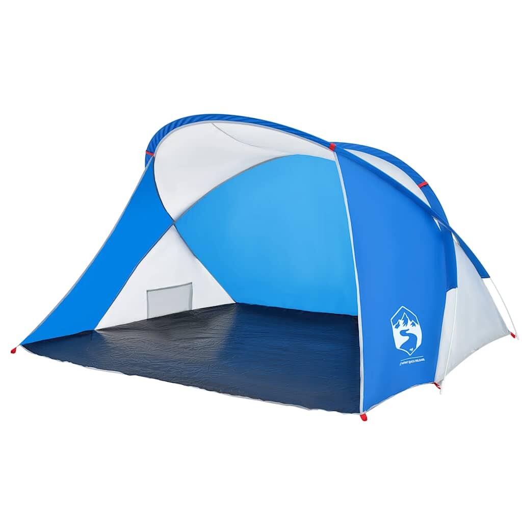 Tienda de playa pop-up VidaXL para 2 personas, impermeable, azul 2/7
