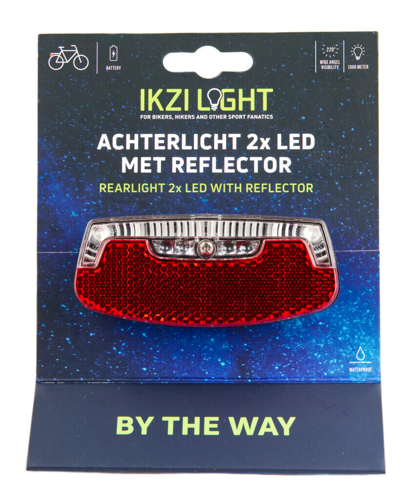 IKZI IkziLight fanale posteriore da portapacchi 2 LED a batterie. 2/4